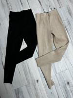 2x zara Velours Leggins schwarz & beige xs Hose Saarland - Namborn Vorschau