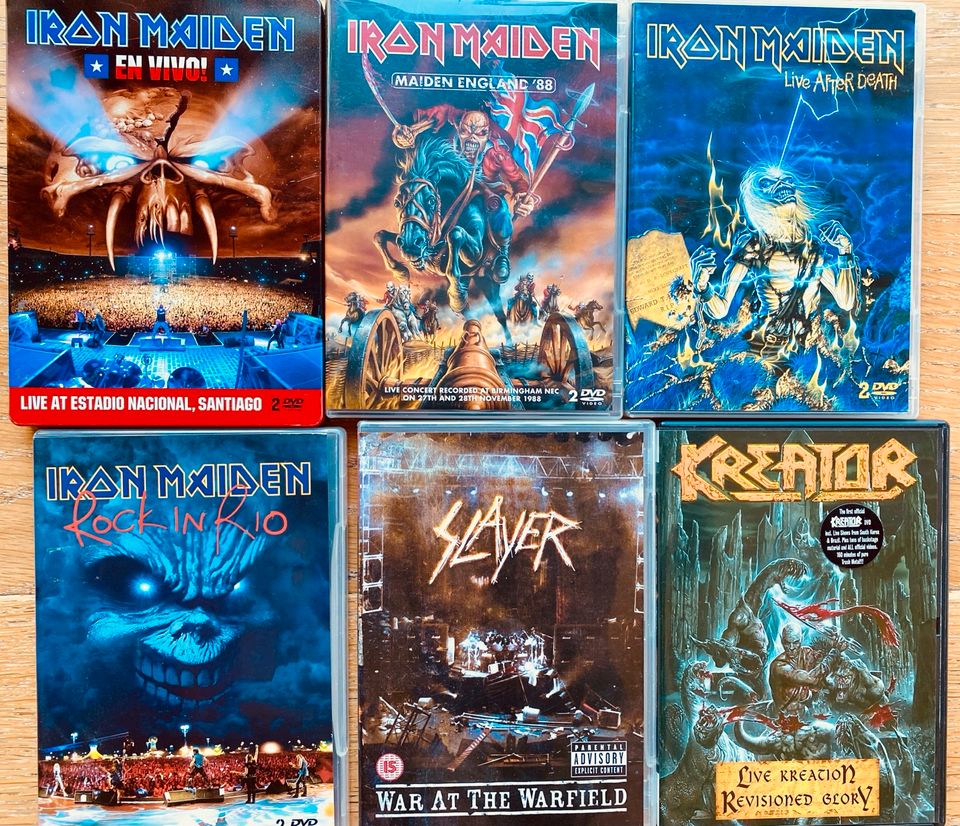 Band DVDs Heavy Thrash Death Groove Metal Hard Rock- viel Neuware in Bayrischzell