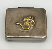 Antike Pillendose Silber Heilige Silbe Om Hindu Asia Schatulle Schwerin - Altstadt Vorschau