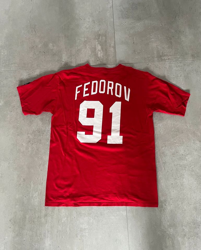 Vintage Starter NHL T-Shirt Detroit Red Wings Federov L in Mannheim