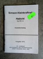 Simson Kleinkraftrad Habicht Typ SR 4-4 Ersatzteil Katalog Dresden - Klotzsche Vorschau