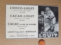 Schokolade Chocolat LOUIT Cacao Bordeaux L'Illustration 1910 Baden-Württemberg - Leonberg Vorschau