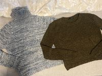 2er Set Strickpullover Kragen hellblau und olivgrün XS Winterpull Saarbrücken-Dudweiler - Dudweiler Vorschau