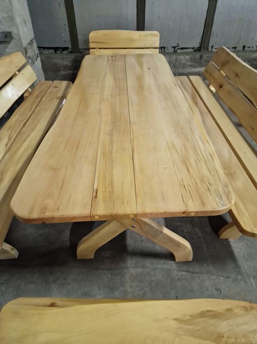 Gartensitzgruppe Holz Tisch Bänke in Kloster Lehnin