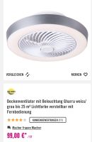 Deckenleuchte mit Ventilator Rheinland-Pfalz - Worms Vorschau