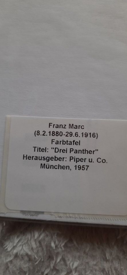 Franz Marc Konvolut Nr. 1 in Karlsruhe