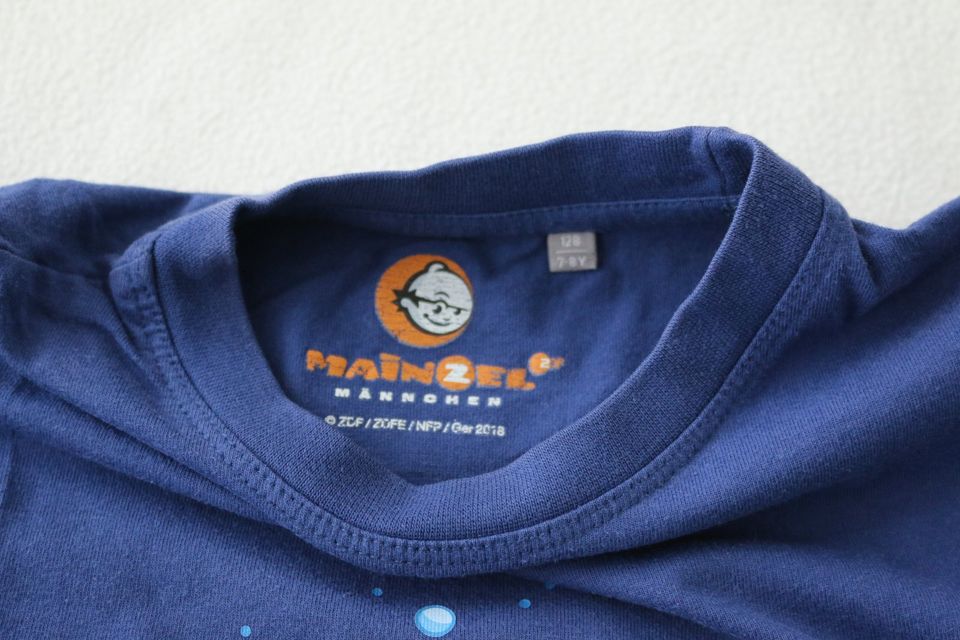 ZDF Mainzelmännchen Astronaut T-Shirt Gr. 128 blau in Weil der Stadt