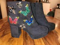Stiefeletten, Stiefel schwarz ausgefallen Gr. 38 Baden-Württemberg - Eningen Vorschau