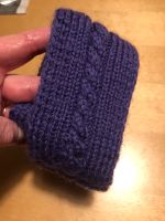 handgestricktes Stirnband Haarband  lila 7 cm breit Bayern - Wasserburg am Inn Vorschau