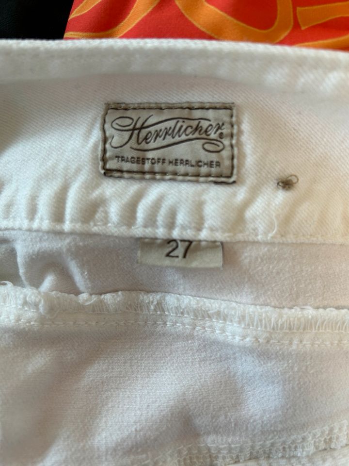 "Herrlicher"Jeans,Pitch Short 5113,Weiß, Gr. 27 in Bonn