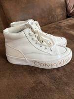 Calvin Klein high Sneaker weiß/beige Bayern - Waging am See Vorschau