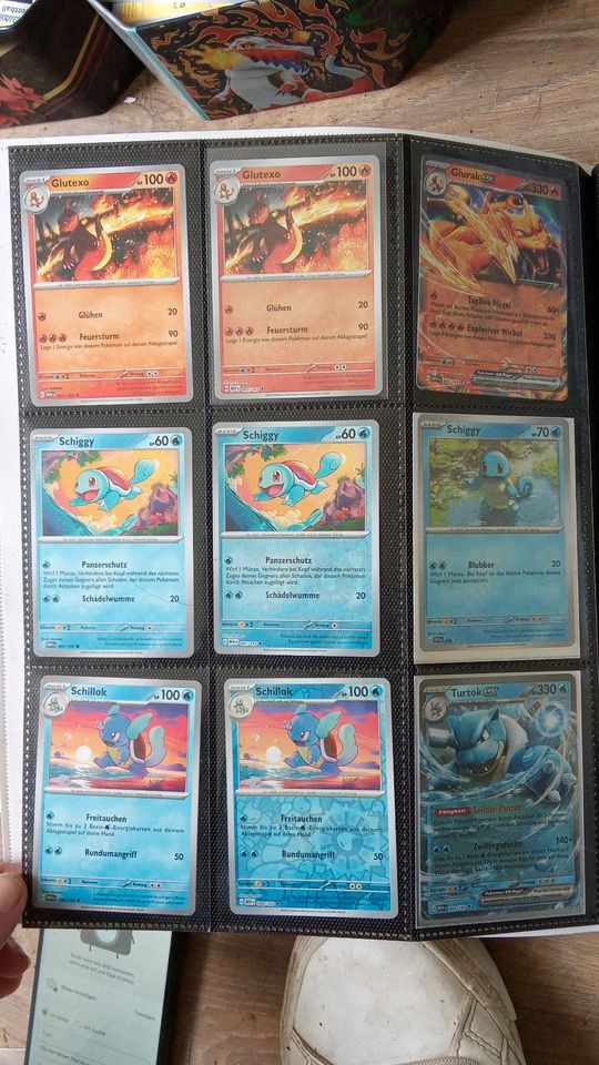 Angefangenes Pokémon Masterset 151 Glurak Bisaflor Turtok in Bautzen