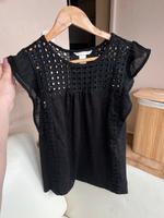 H&M Shirt schwarz Spitze S 36 Bluse Saarland - Spiesen-Elversberg Vorschau