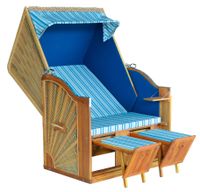 TRENDY Strandkorb 'Trend 30' blau/braun 115 x 150 x 80 cm UVP 699 Nordrhein-Westfalen - Bad Oeynhausen Vorschau