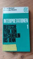 Deutsche Lyrik von Weckherlin bis Benn - Interpretationen Bayern - Würzburg Vorschau