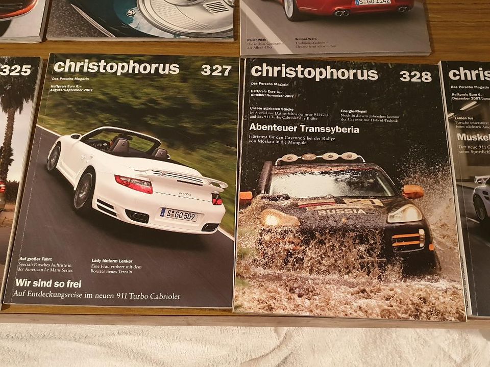 Porsche Zeitschriften Christophorus 9 Stück wie NEU in Aglasterhausen