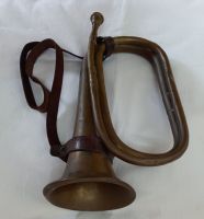Alte Trompete Militär Messing Kavallerie Militärhorn Vintage 1.WK Nordrhein-Westfalen - Reichshof Vorschau