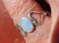 Ring Silber mit Opal 17,5 mm #1B69 Köln - Bayenthal Vorschau