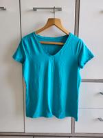 C&A Basics T-Shirt Größe L V Ausschnitt Petrol Damen Sommer Nordrhein-Westfalen - Hamminkeln Vorschau
