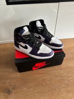 Nike Jordan 1 Court Purple High guter Zustand mit Rechnung. Leipzig - Wiederitzsch Vorschau