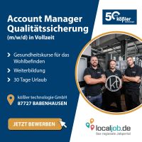 Account Manager Qualitätssicherung (m/w/d) in Babenhausen gesucht! www.localjob.de Bayern - Babenhausen Vorschau