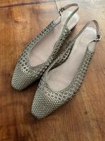 Stuart Weitzmann Sling Ballerina geflochten Bronze NP 280€ Baden-Württemberg - Bad Rappenau Vorschau