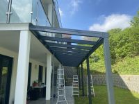 Alu-Terrassenüberdachung Glasdach 2 x 6m VSG Glas inkl. Montage Bayern - Stein Vorschau