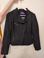 Mexx | Leder Jacke weich schwarz/blau | 38 Düsseldorf - Urdenbach Vorschau