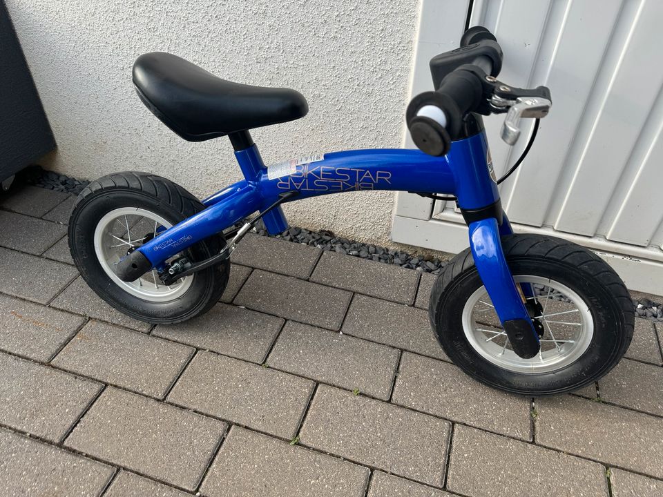 Kinderlaufrad, 10Zoll, Bikestar, mit Luftreifen, und Bremse in Klosterlechfeld