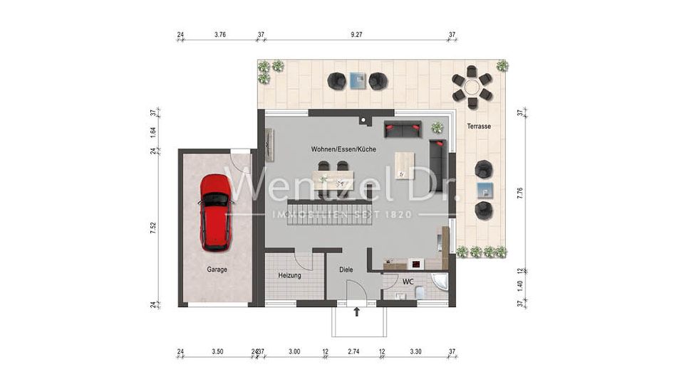 Provisionsfrei: Neuwertiges Einfamilienhaus mit traumhafter Terrassen- und Gartenanlage in Bürstadt! in Bürstadt