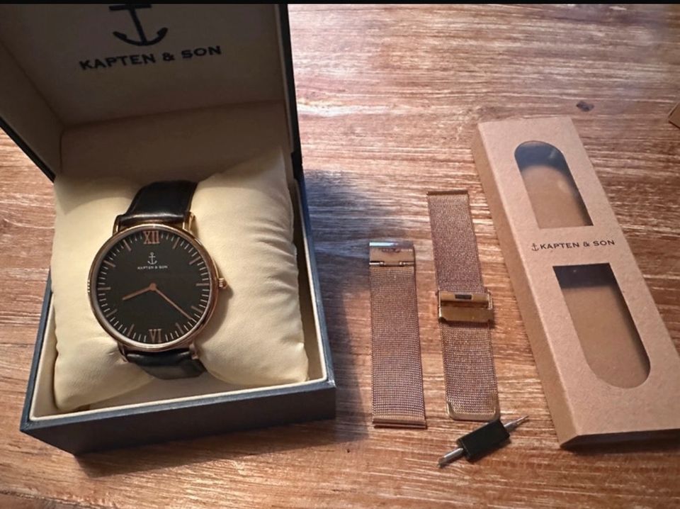 Kapten & Son Campus schwarz gold mit Mesh Band Roségold in  Nordrhein-Westfalen - Porta Westfalica | eBay Kleinanzeigen ist jetzt  Kleinanzeigen