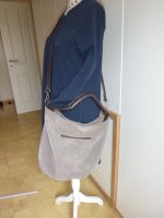 MADE IN ITALY   Shopper VELOURSLEDER   TAUPE-farben  TOP Niedersachsen - Adendorf Vorschau