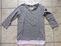 GINA BENOTTI T-SHIRT Pulli m Chiffon S 36-38, Einsatz BLUSE,taupe Bochum - Bochum-Südwest Vorschau