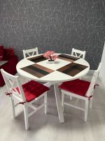 Esstisch mit Stühlen weiß Holz Bayern - Fürth Vorschau