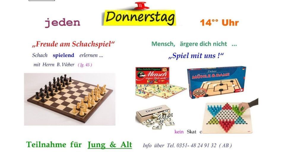 Spiele Schach - erlernen für Kinder kostenfrei - kein Club ! in Dresden