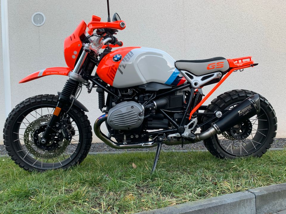 BMW NineT Dakar GS im Paris-Dakar R80 G/S Look Lac Rose Enduro in Ratingen