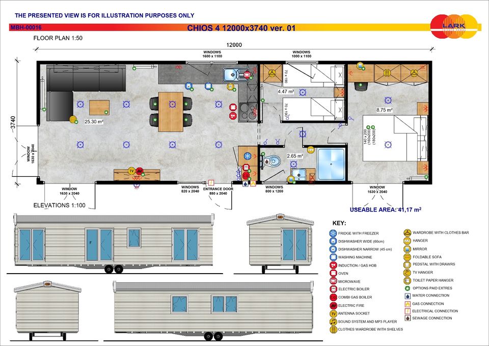 Mobilheim / Modulhaus / Tinyhaus Neu Winterfest Lark Chios KfW40 GeG konform in Köln