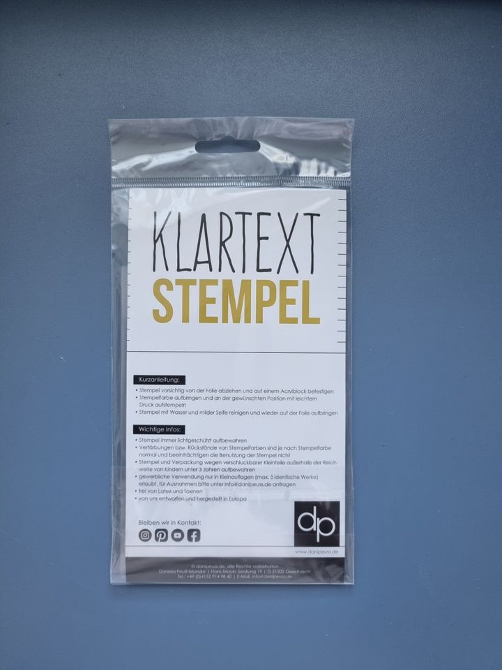 Dani Peuss Jule Outline Klartextstempel Stempelset Clear Stamps in Berlin