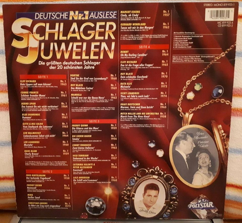 Vinyl LP Schallplatte Schlager Juwelen Deutsche Schlager 2 LPs in Hannover