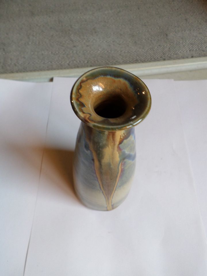 Keramikvase-Handgefertigt-18 cm-Mehrfarbig in Altdorf
