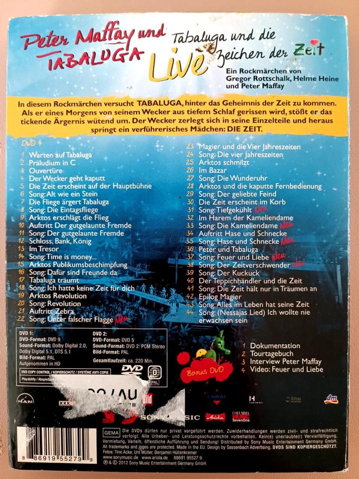 MAFFAY TABALUGA UND DIE ZEICHEN DER ZEIT - DVD - LIVE in Eberfing