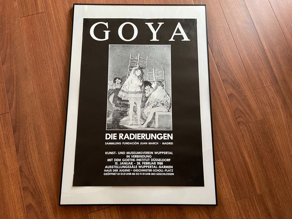 Goya Ausstellungsplakat, 1988 in Wermelskirchen