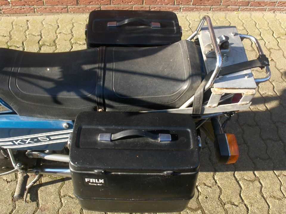 Moped Mofa Herkules KX5 mit Packtaschen und Anhängerkupplung 1990 in Neustadt in Holstein