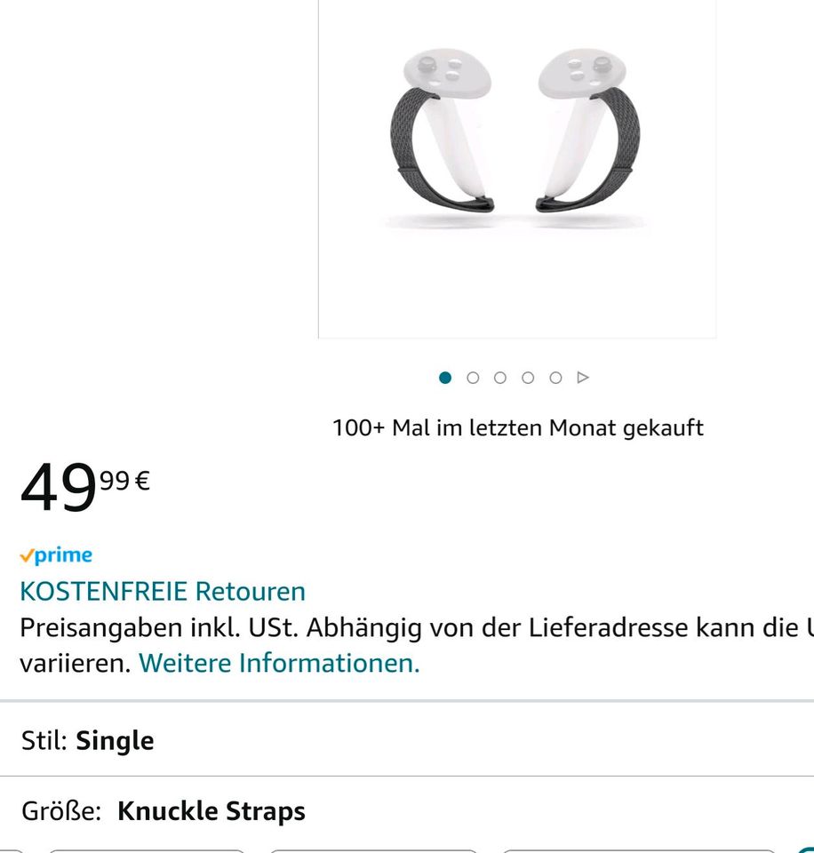 Meta Quest 3 Knuckle Straps in Siegen