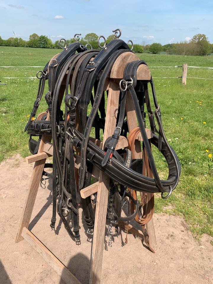 Zweispännergeschirr (Pony/Haflinger) mit Geschirrhalter in Lübeck