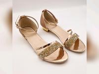 Glitzerschuhe rosé-gold, Gr 42, ungetragen Bayern - Schnaittach Vorschau