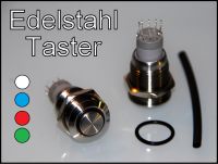 Neue 16mm Edelstahl-Taster mit LED-Ringbeleuchtung * 4 LED-Farben Niedersachsen - Rastede Vorschau