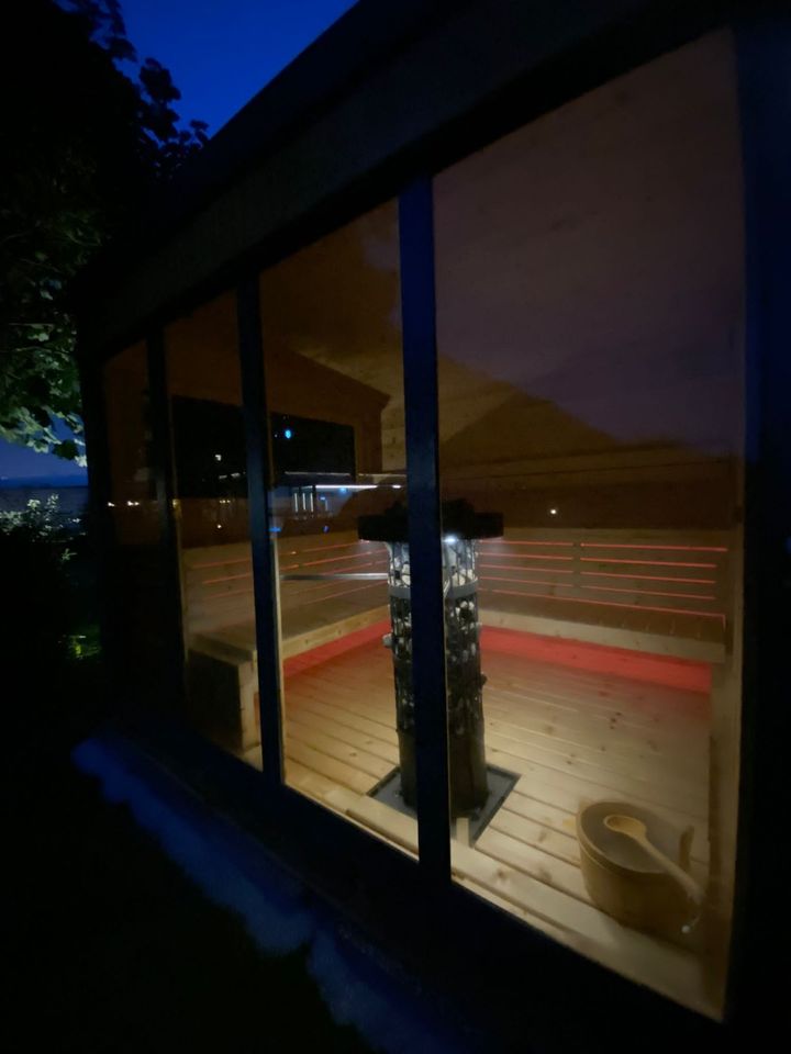 Garten Sauna Hütte Outdoor Saunahaus Horizont House 4m Ruhe Raum in Görlitz