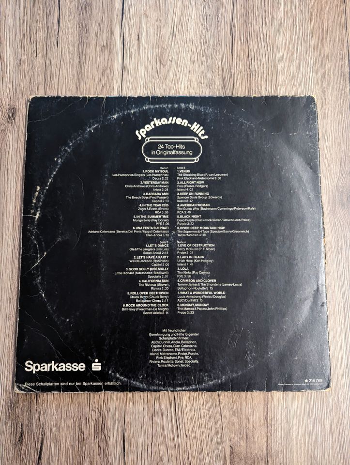 LP Vinyl Rock Oldies - Sparkassen Hits - 1974 Schallplatte in Remscheid