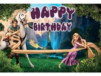 Rapunzel Foto Hintergrund Geburtstag Deko Tischdecke Baden-Württemberg - Affalterbach   Vorschau